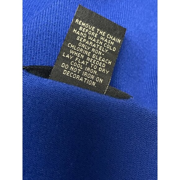 Lane Bryant Women's Cardigan Sweater Toggle Grommet Electric Blue 26 28 Plus - Picture 9 of 9